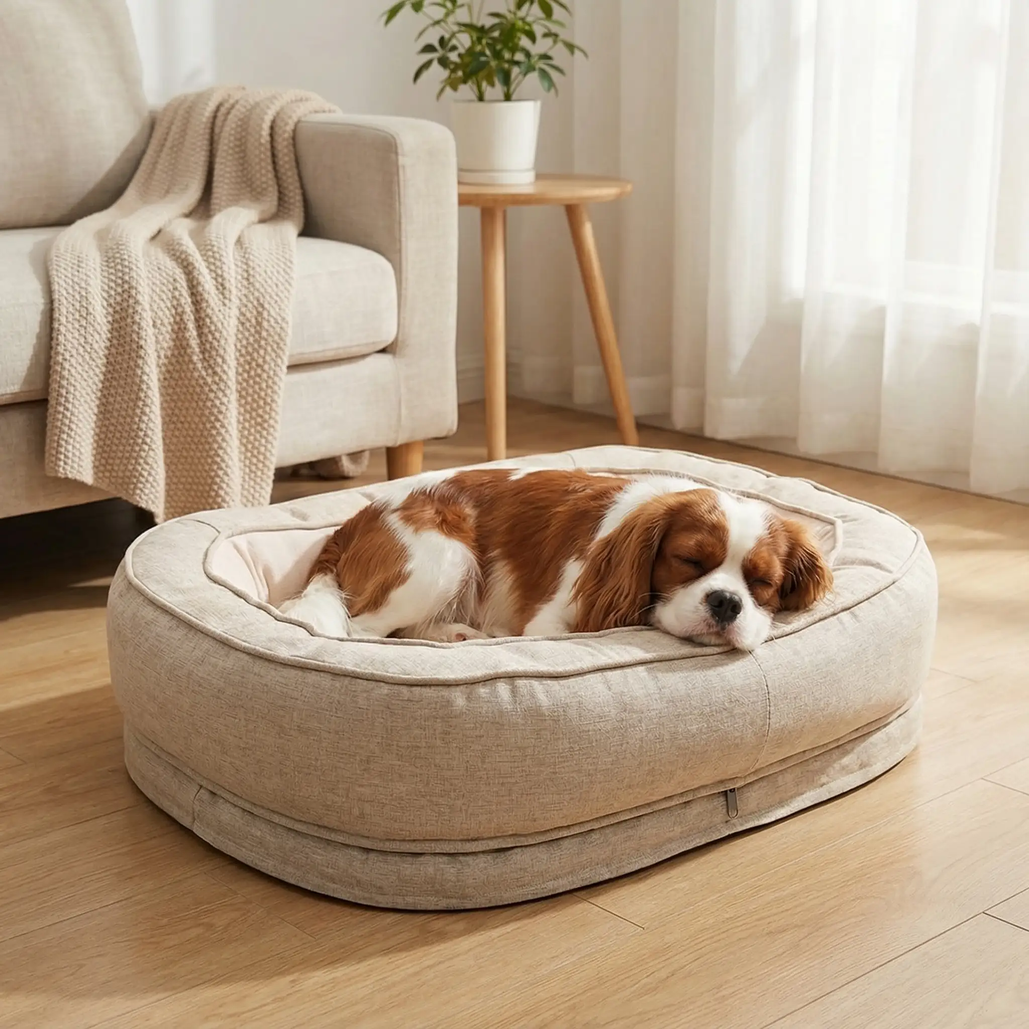 Happy pet with Pettsup premium bed