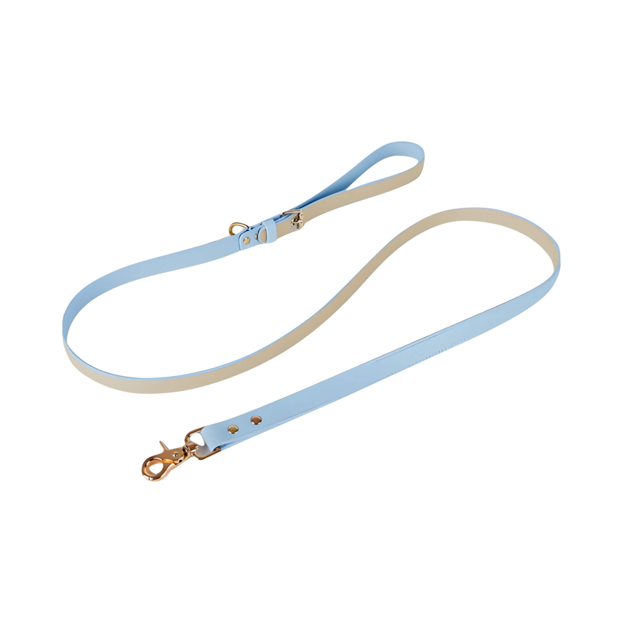 Premium Vegan Leather Dog Leash - 5 foot ECO Friendly PU Leather Dog Leash with Thick Gold Hooks