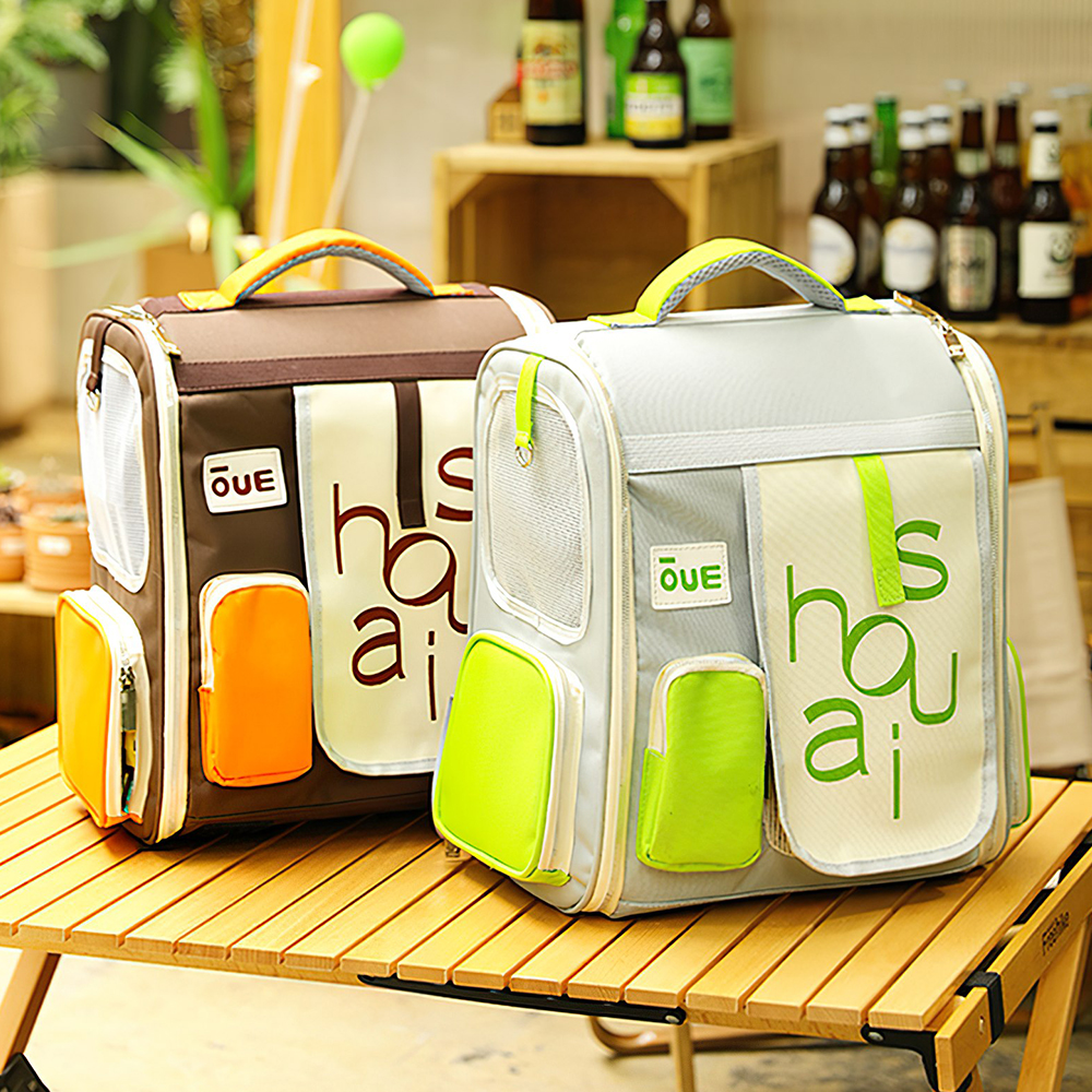 City Slicker Cat Backpack - Designer Cat Carrier with Versatile Window Cover